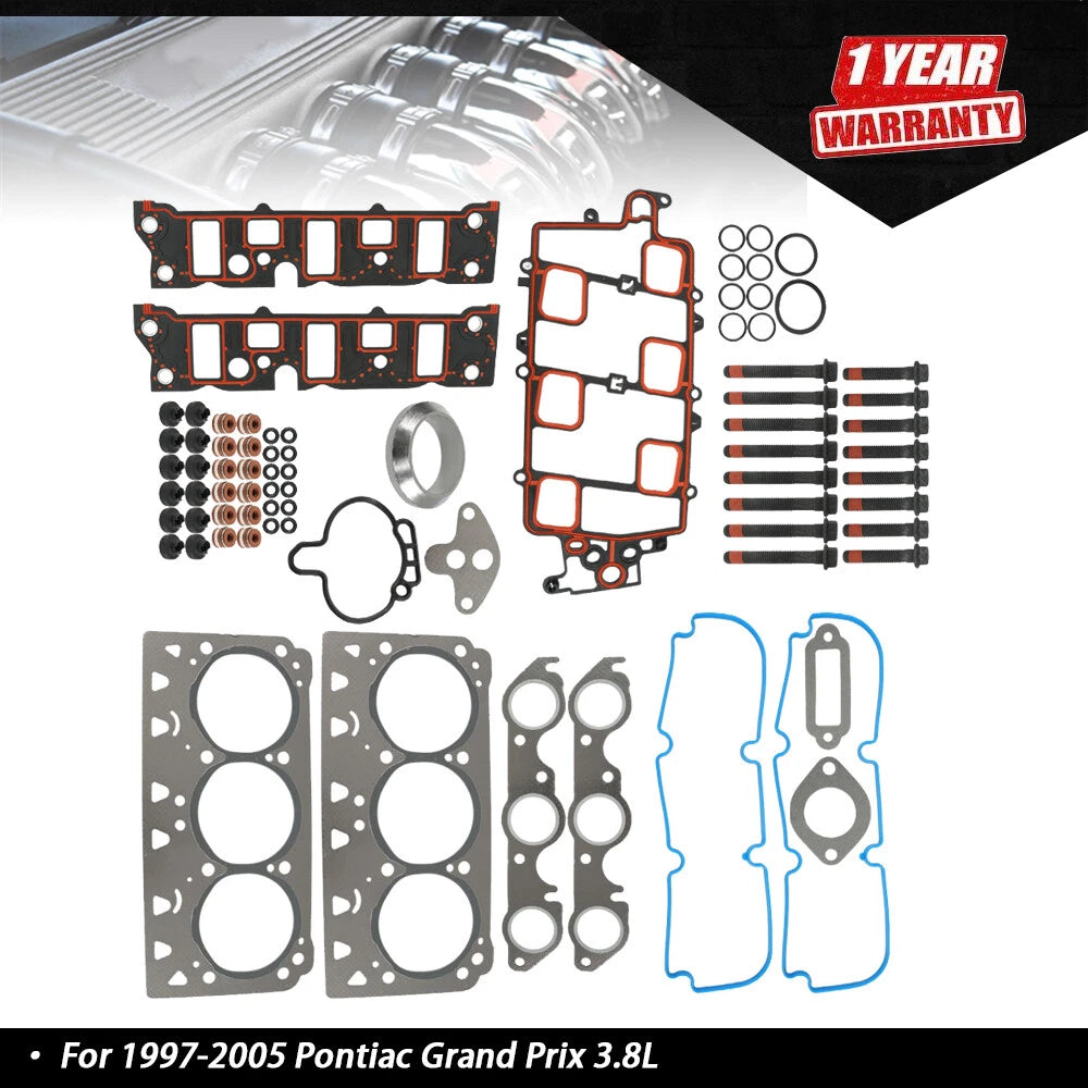 Engine Head Gasket and Bolt Set for Buick LaCrosse, LeSabre, Park Avenue, Regal