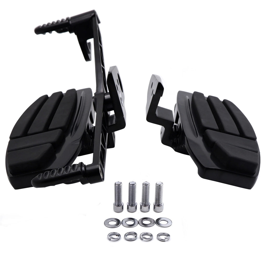 Black Front Driver Floorboard & Screws for Honda Goldwing GL1800 F6B (2001–2023)