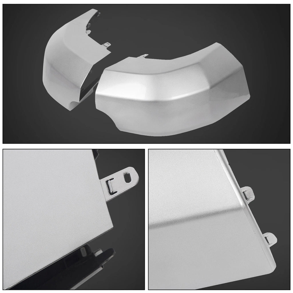 Set of 2 Rear Corner Bumper End Caps for Toyota FJ Cruiser (2007–2014) Silver