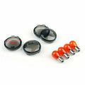 4X Smoke Turn Signal Lens Bulbs for Harley Softail Dyna Sportster (2002–Present) T9