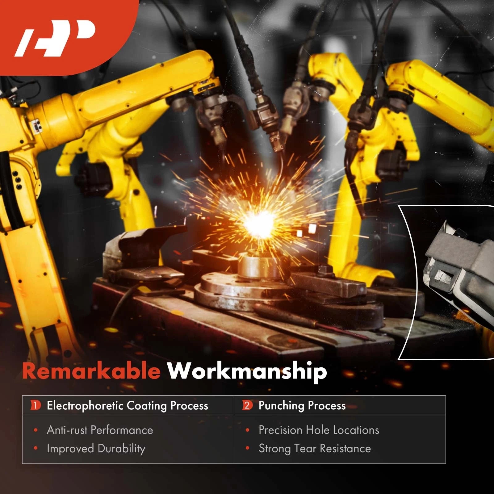 2X Rear Side Brake Dust Shield for Ford Focus (2012-2018) C-Max (2013-2018)