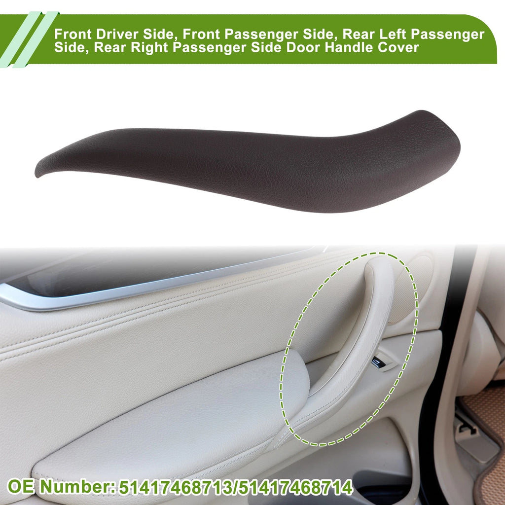 Door Panel Handle Pull Trim Cover for BMW X1 F48 (2016–2022) No. 51417468713 Deep Brown