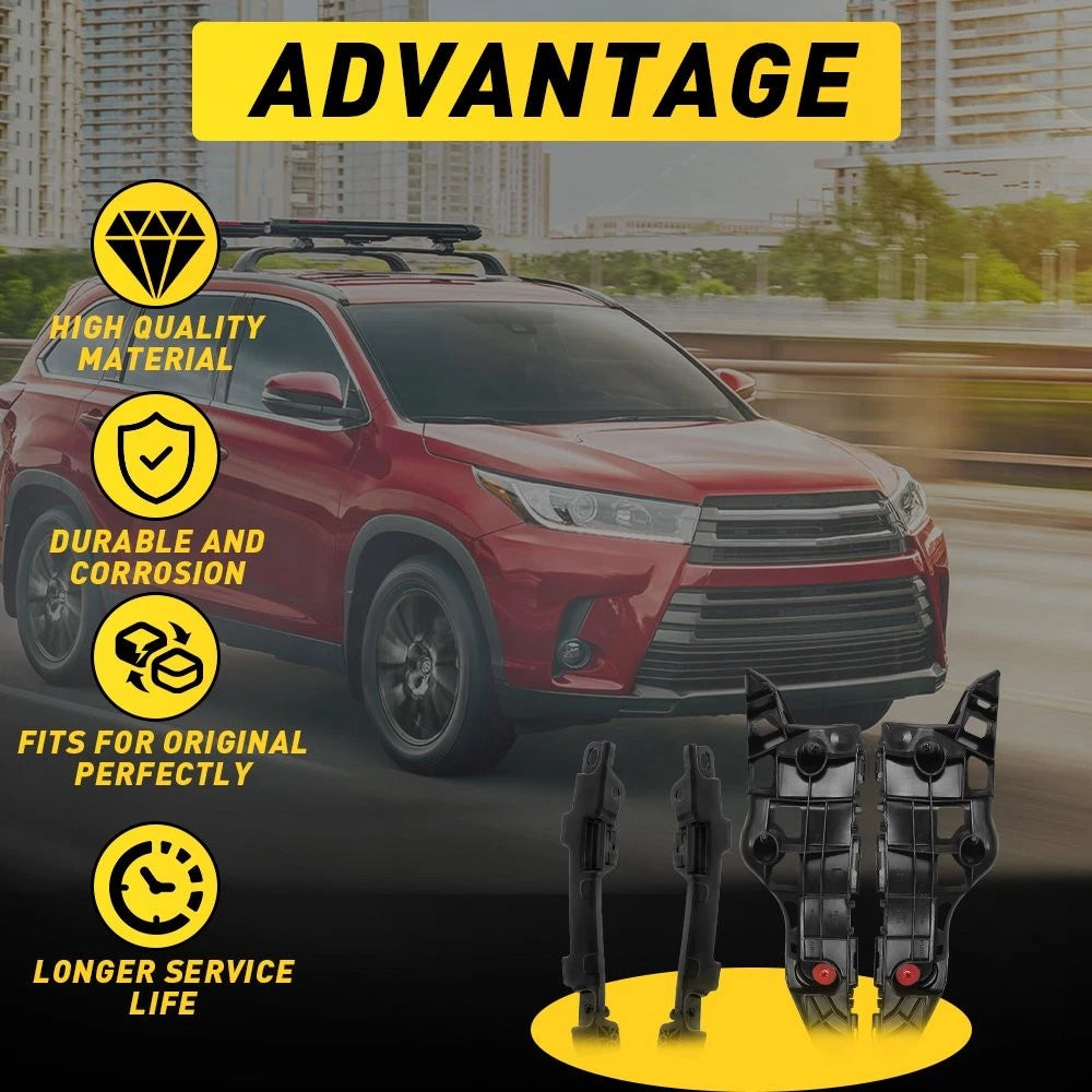 4PC Bumper Bracket Retainer for Highlander (2014–2019)