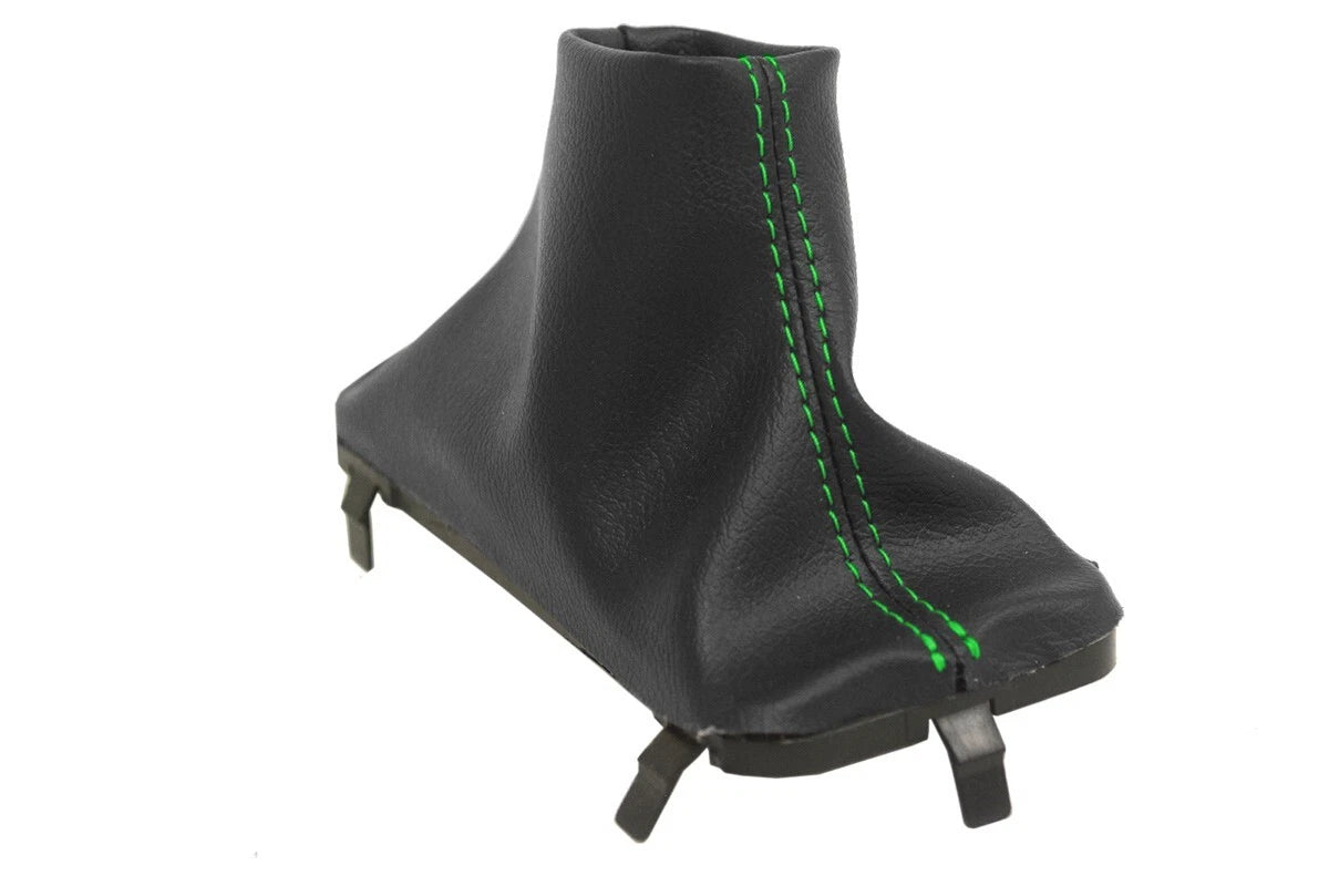 Leather Automatic Shift Boot Cover for Ford F150 (2015–2020) Green Stitch