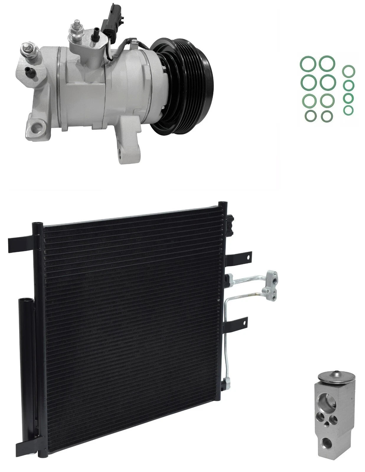 AC Compressor Kit With Condenser for Dodge Ram 1500 3.7L (2009–2012)