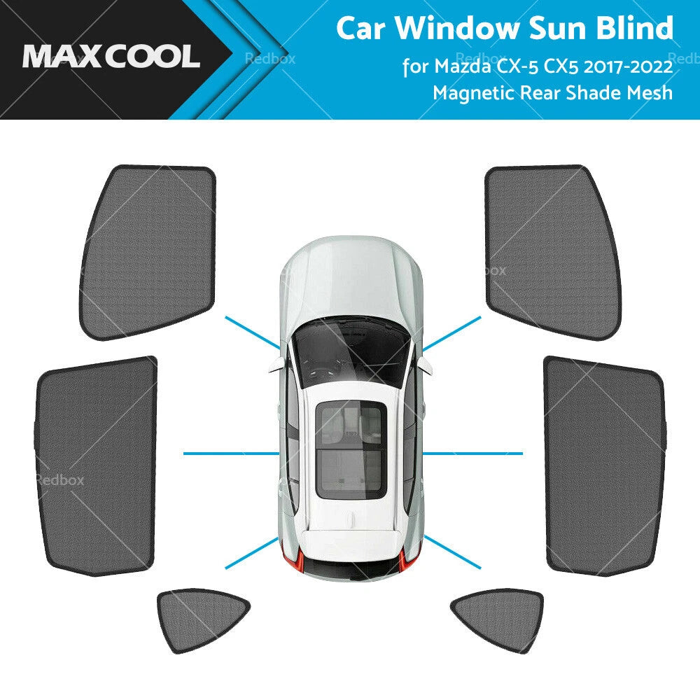 Car Window Sun Blind for Mazda CX-5 (2017–2022) Rear Shade Mesh
