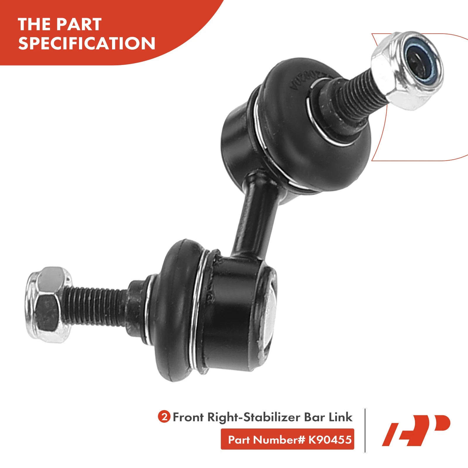 Set of 8 Front Sway Bar Link Tie Rod Ball Joints for Honda CR-V (2002–2006)