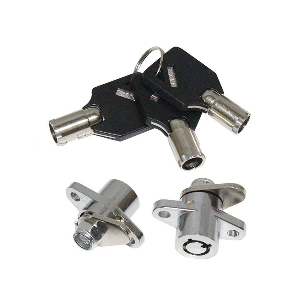 Black Hard Saddlebag Locks & Keys for Harley Touring Electra Glide (1993–2013)