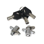 Black Hard Saddlebag Locks & Keys for Harley Touring Electra Glide (1993–2013)