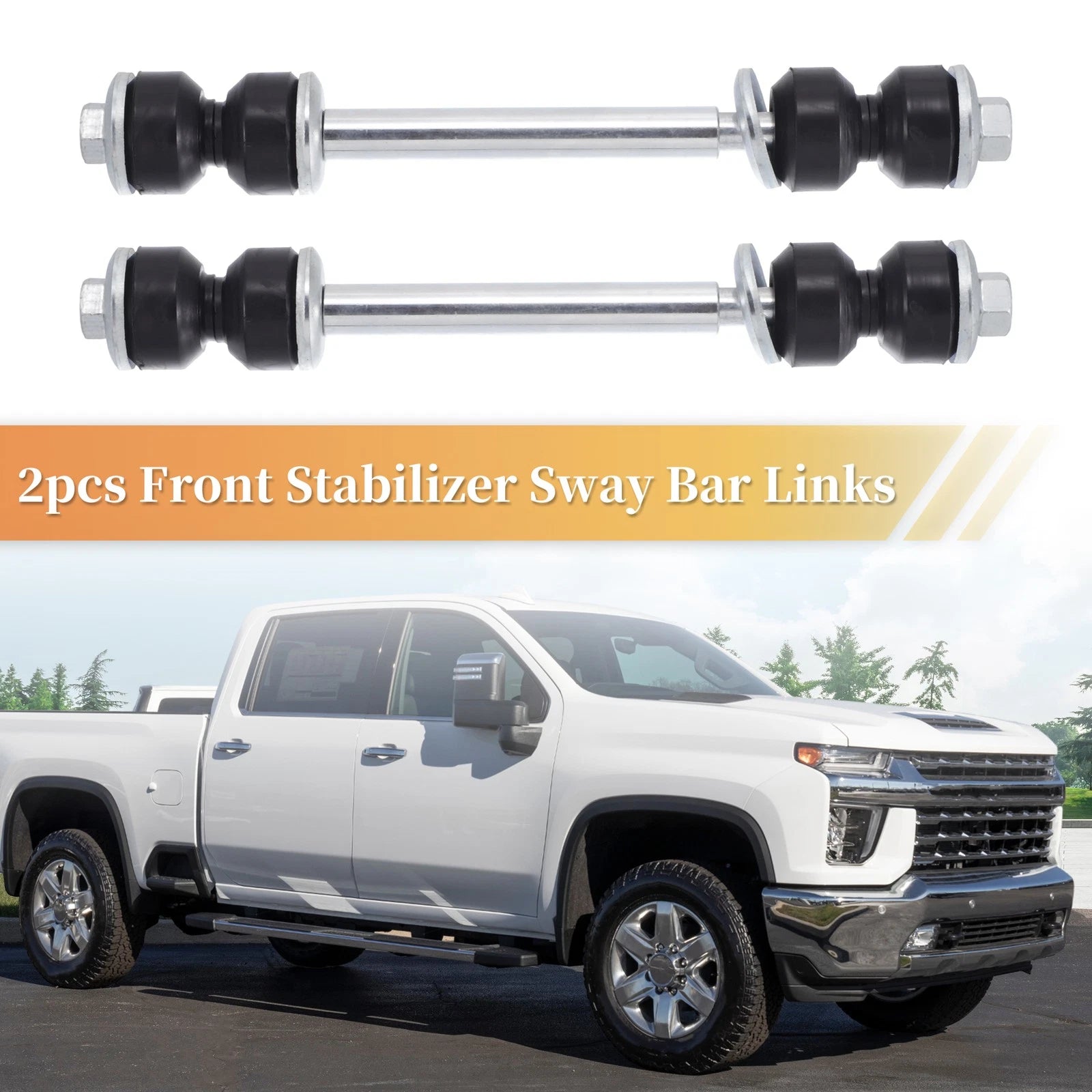 2X Front Stabilizer Sway Bar Link for Ford Mustang, GMC Savana 1500 