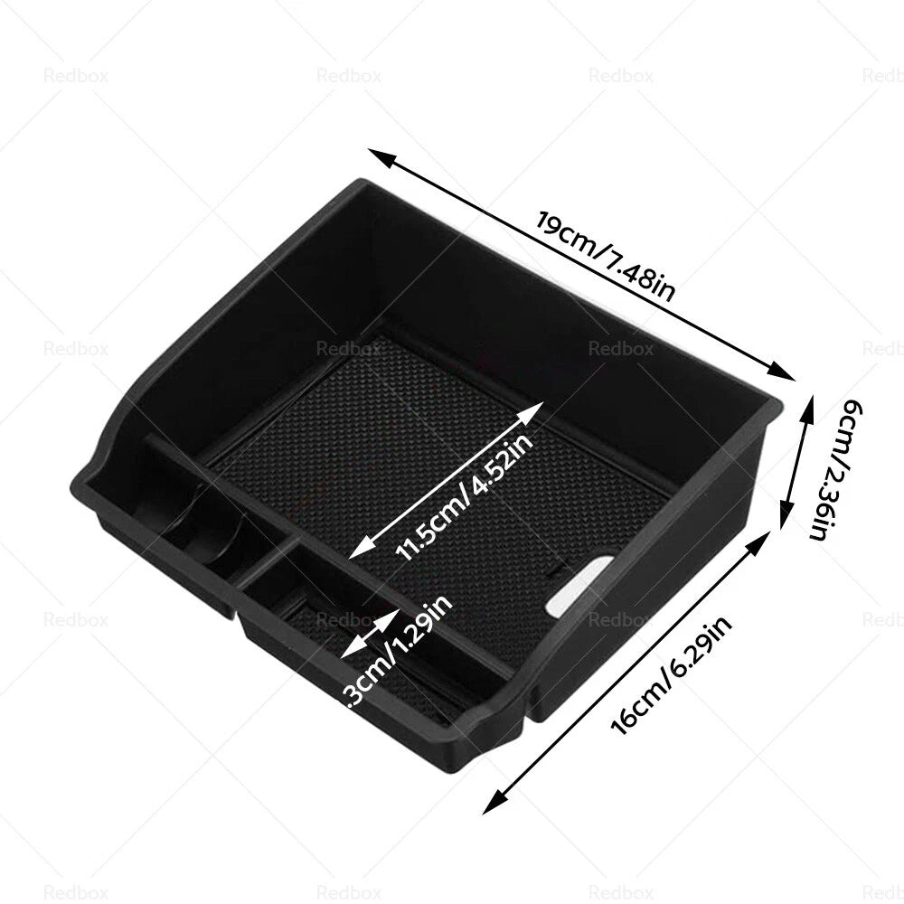 Armrest Storage Center Console Tray for Toyota Fortuner, Hilux (2015–2023)