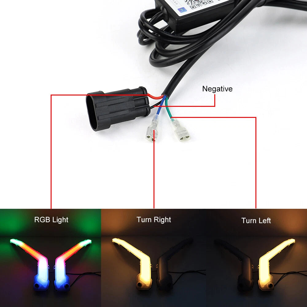 RGB Front Signature Turn Signal Light for Can Am Maverick X3 MAX (2017–2023)