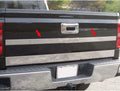 2pc. Luxury FX Steel Tailgate Accent Trim for 14-18 Chevy Silverado Crew Cab SB