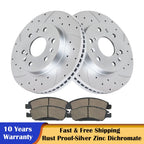 Front Brake Rotors and Pads for Chevy Express Silverado GMC Sierra 1500 (YYYY–YYYY)