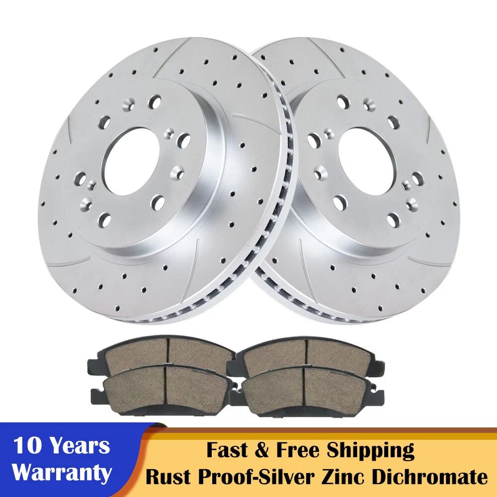 Front Brake Rotors and Pads for Chevy Express Silverado GMC Sierra 1500 (YYYY–YYYY)