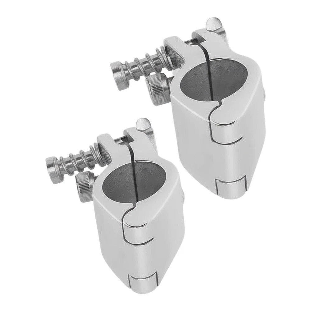 Bimini Top Hinged Clamp for Marine Grade 316 SS (Fits 22mm & 25mm Tubes)