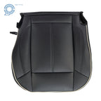 Set of 2 Leather Bottom Seat Covers for Hummer H3 (2006–2010) Black