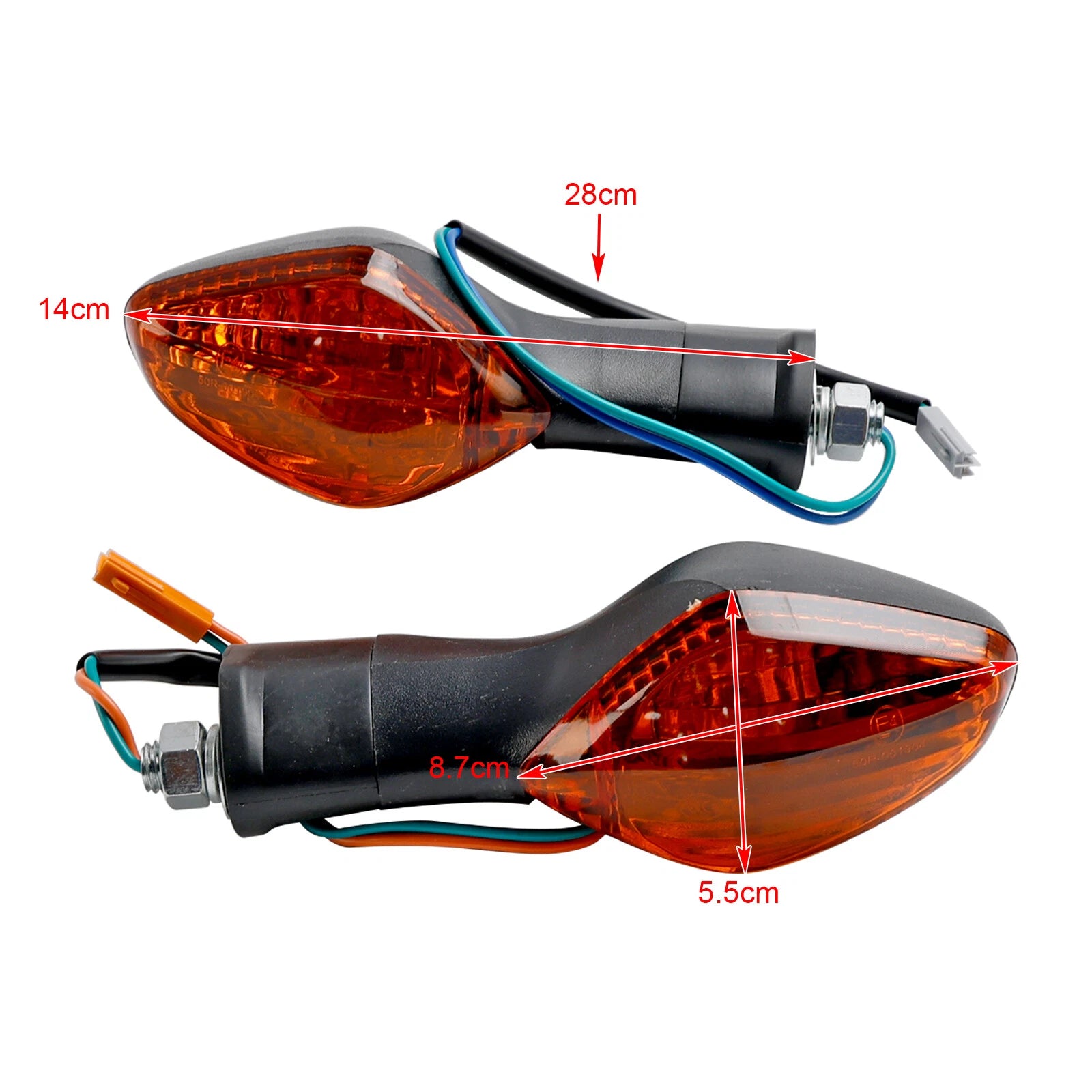 Turn Signal Lights Indicator Lamp for Honda CBR500 CBR650F CTX700 MSX125 (2013–2020)
