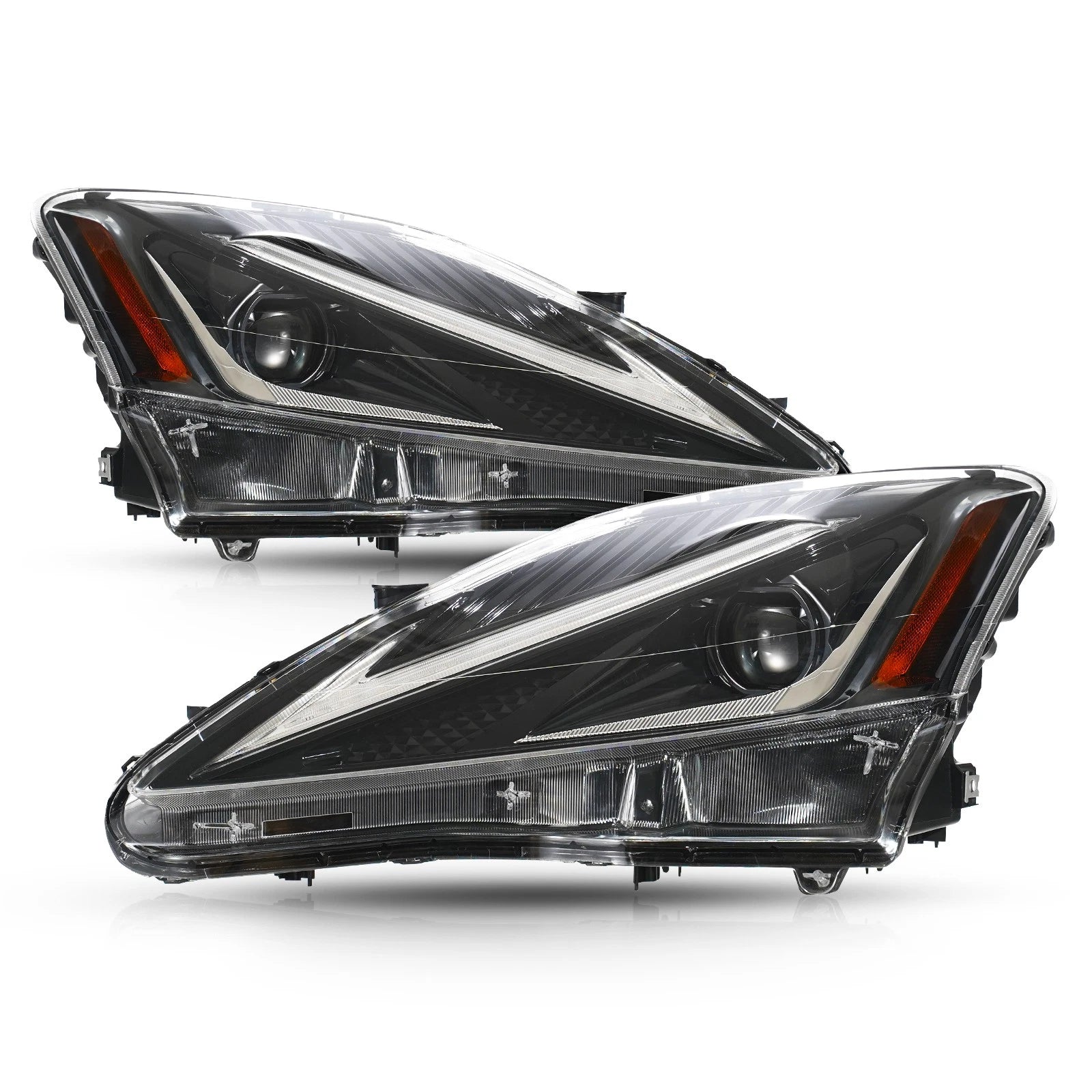LED Headlight Set for Lexus IS250/IS350 (2006–2013) w/SwitchBack Left+Right