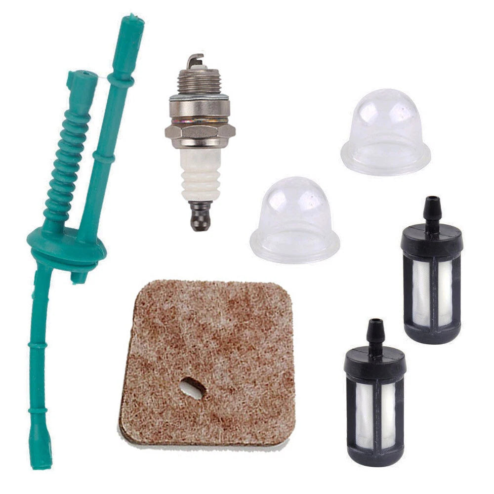 Air Fuel Filter Line Primer Bulb Spark Plug Kit for STIHL FS38 FS45 FS46 HL45 (No Years)