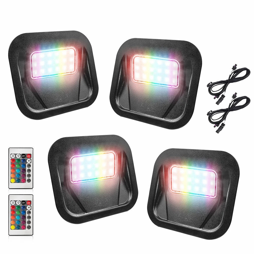 4X LED Tailgate Step Lights w/Harness for GMC Sierra 1500 (2019–2025)