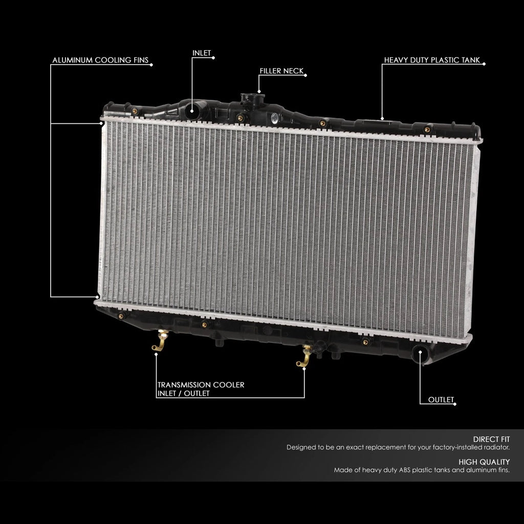 Factory Style Aluminum Core Radiator DPI 870 for Toyota Camry (1987–1991)