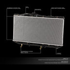 Factory Style Aluminum Core Radiator DPI 870 for Toyota Camry (1987–1991)