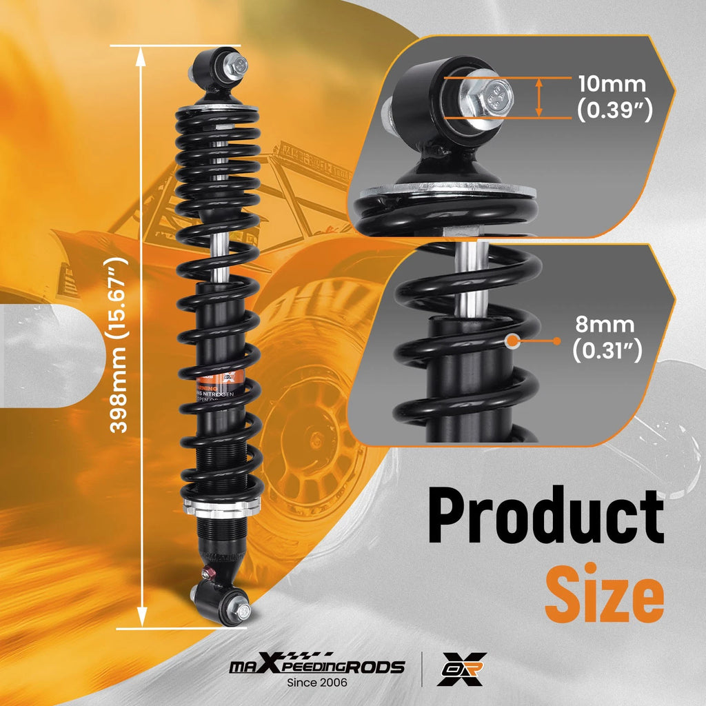 2pc Front Shock Absorber Kit for Yamaha Raptor 660 (2001-2005)