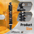 2pc Front Shock Absorber Kit for Yamaha Raptor 660 (2001-2005)