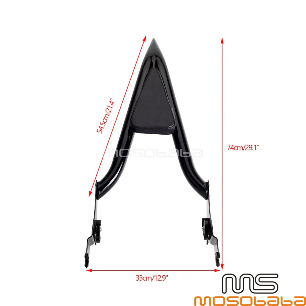 21.4in Sissy Bar Backrest for Harley Street Road Electra Glide (2009-2021)