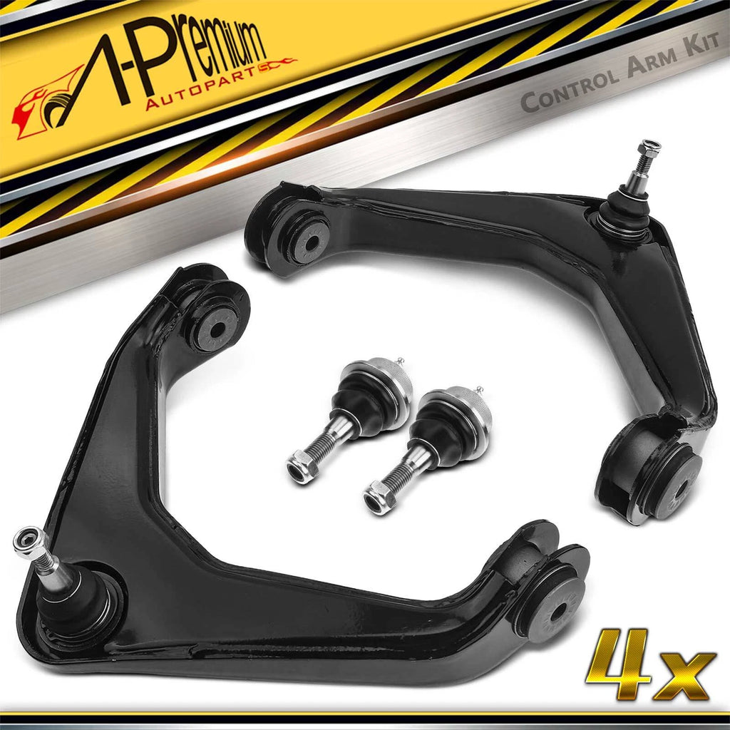Set of 4 Front Control Arms with Ball Joints for Chevrolet Silverado GMC Sierra 