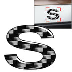 Carbon Black Door Wall Window Badge Emblem Decals for