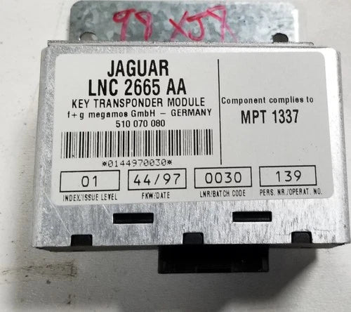 Key Transponder for Jaguar XJ8 VDP (1998–2000) LNC2665AA