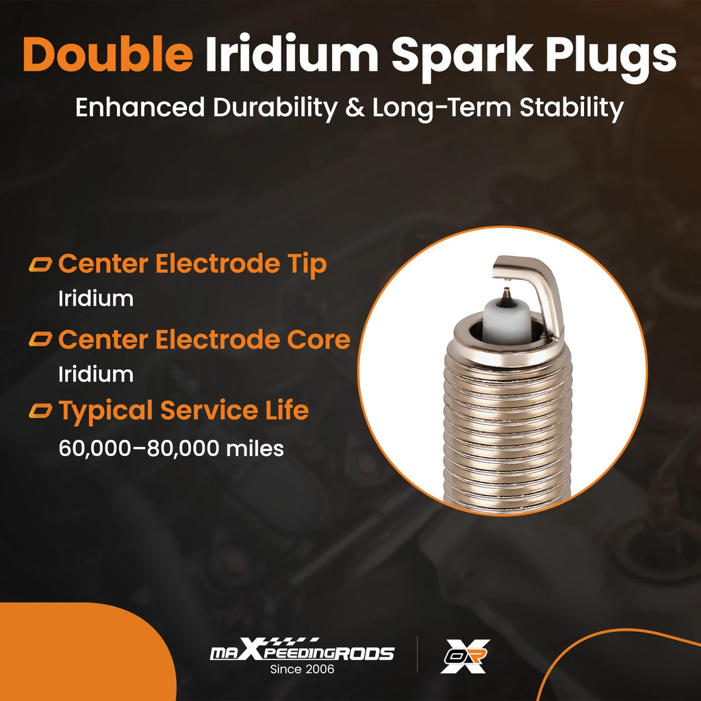 4X Double Iridium Spark Plug for Nissan Versa Sentra (2007–2019)