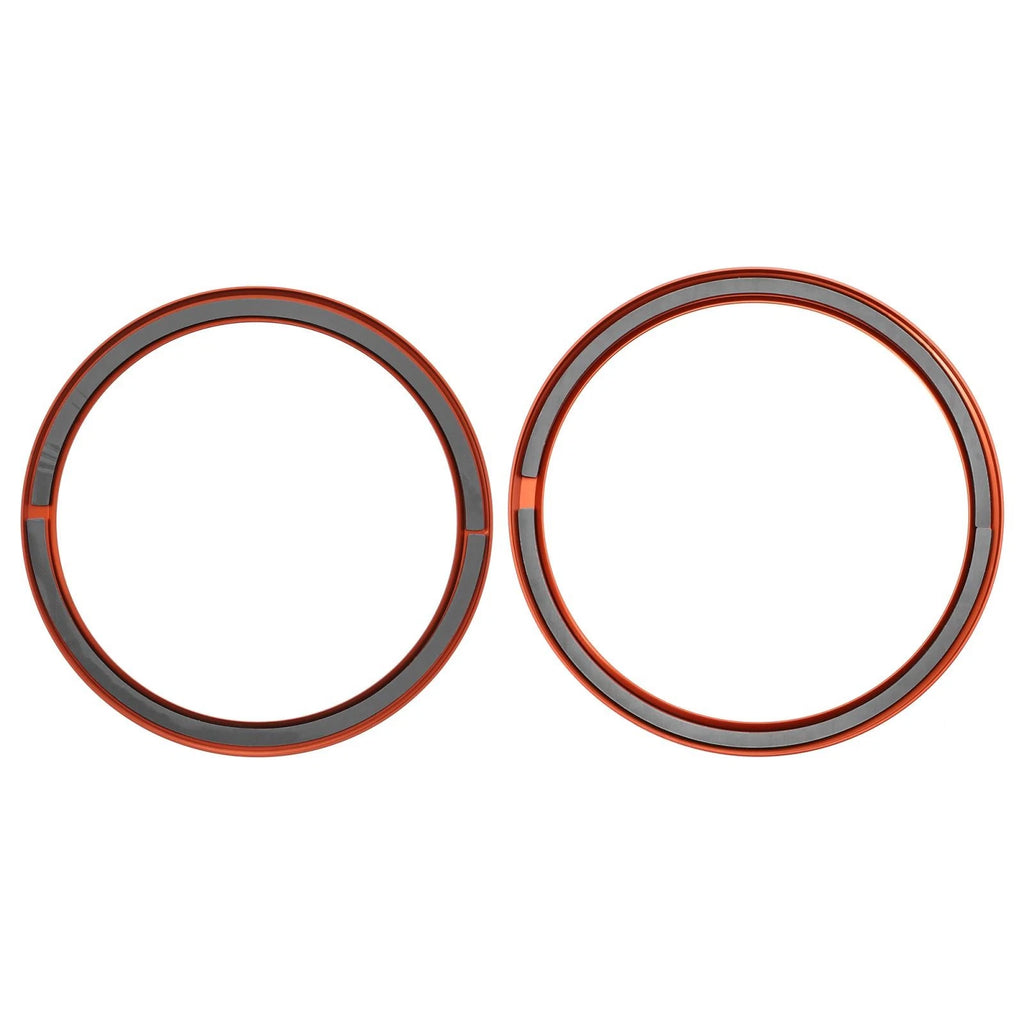Set of 4 AC Outer Vent Ring Trim Covers for Chevrolet Camaro (2016–2020) Orange