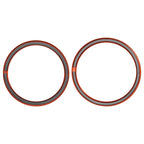 Set of 4 AC Outer Vent Ring Trim Covers for Chevrolet Camaro (2016–2020) Orange