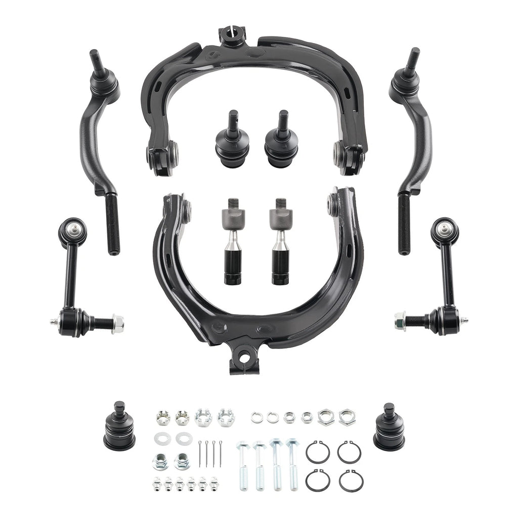 Set of 12 Front Upper Control Arms Sway Bar Links for Trailblazer  (2002-2008)