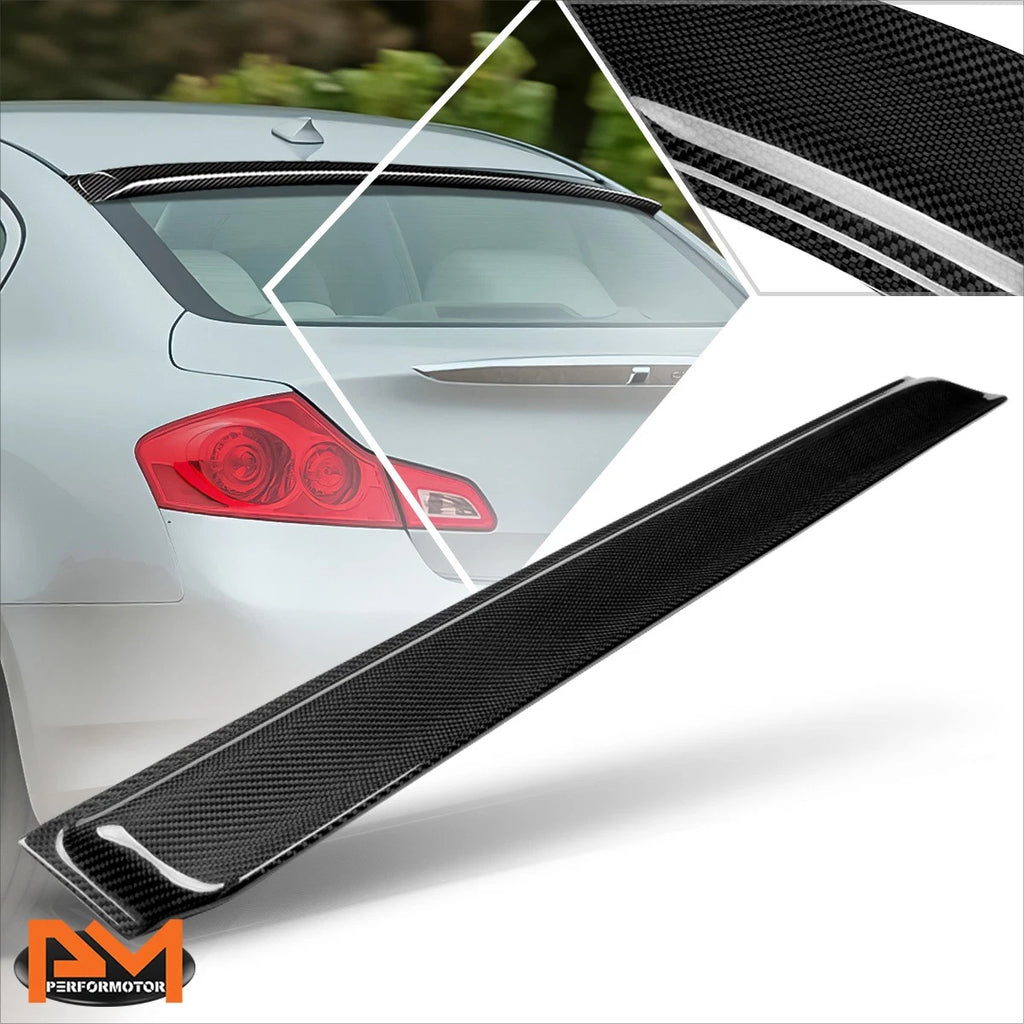 Carbon Fiber Rear Roof Window Spoiler for Infiniti G35/G37/G25/Q40 (2007–2015)