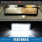 2 x White LED License Plate Lights for Toyota Land Cruiser (2016-2023)