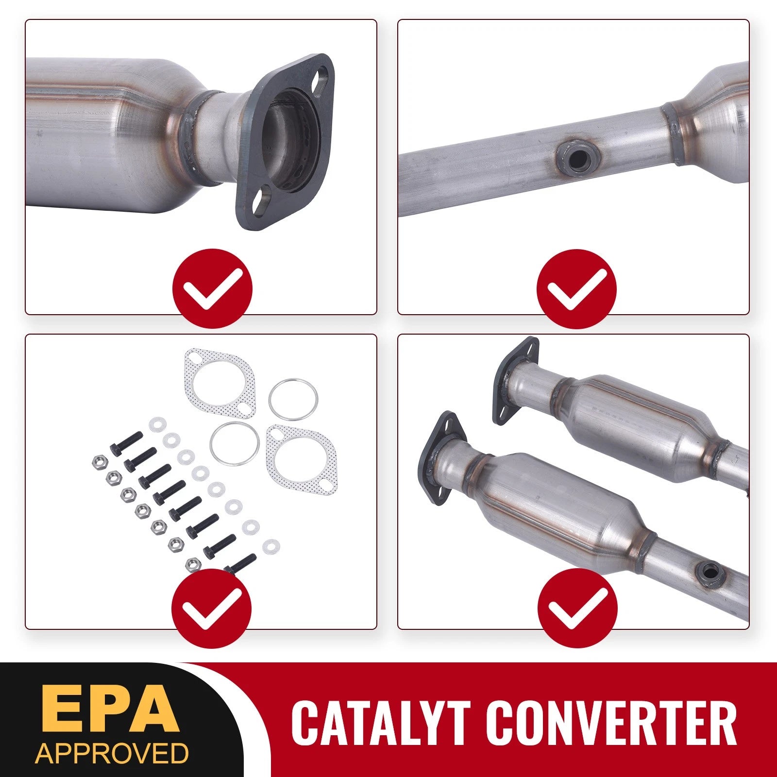 Rear Catalytic Converter for Nissan Frontier Xterra Pathfinder (2005-2018)