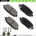 Rear Ceramic Disc Brake Pads for Jeep Compass (2017–2023)