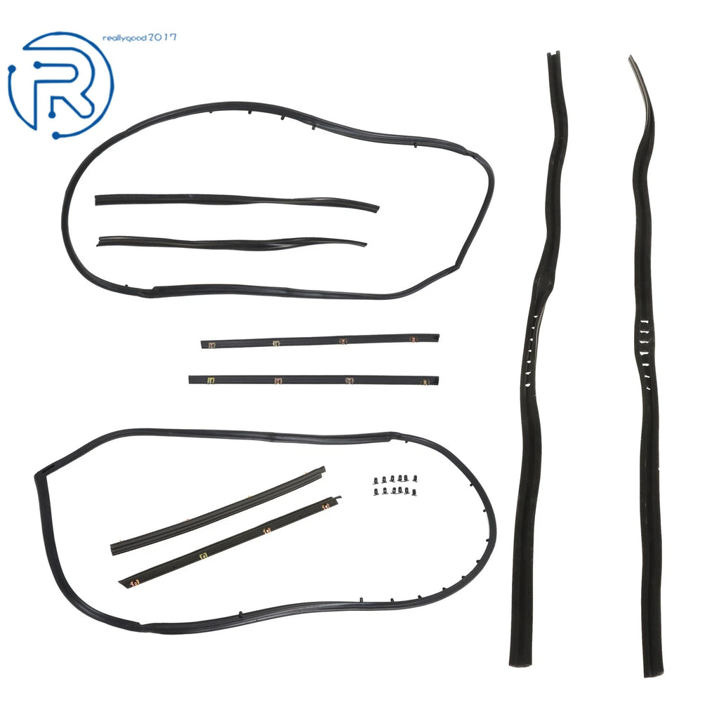 Weatherstrip Seal Kit 10 Pcs Rubber for Jeep Wrangler YJ CJ7 CJ8 (1976–1995)