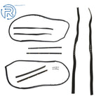 Weatherstrip Seal Kit 10 Pcs Rubber for Jeep Wrangler YJ CJ7 CJ8 (1976–1995)