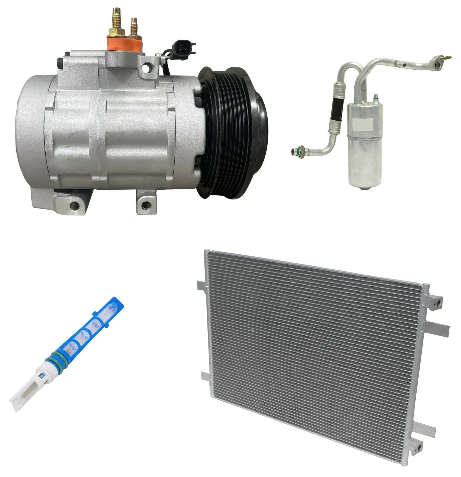 AC Compressor Kit with Condenser for Ford F-350 Super Duty (2008-2010)