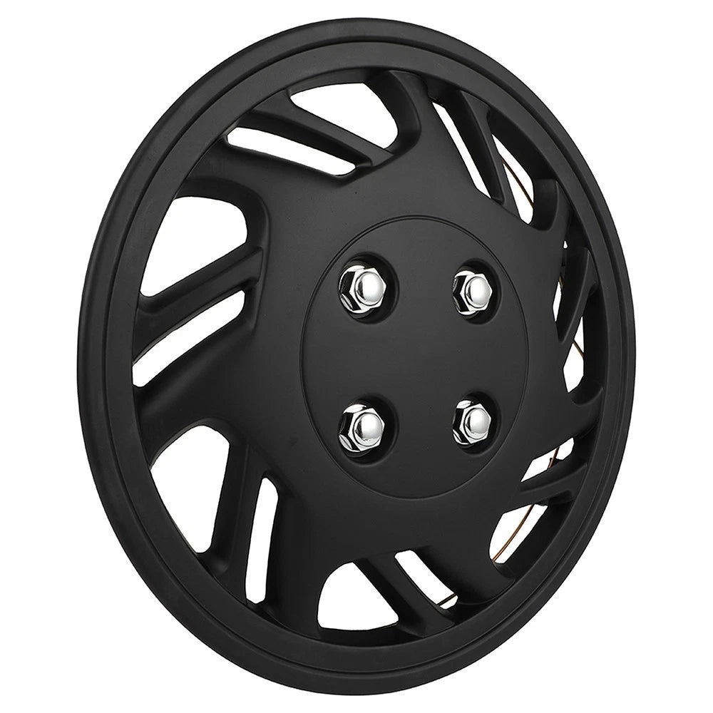 Set of 4 Wheel Covers for R13 Tire & Rim (13 Inch) Black