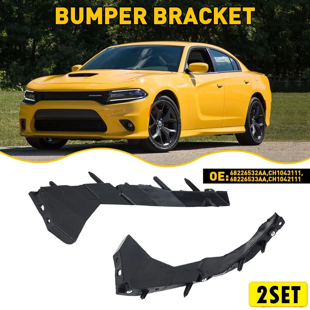 Set of 2 Bumper Brackets for Dodge Charger (2015–2021) Front Left & Right