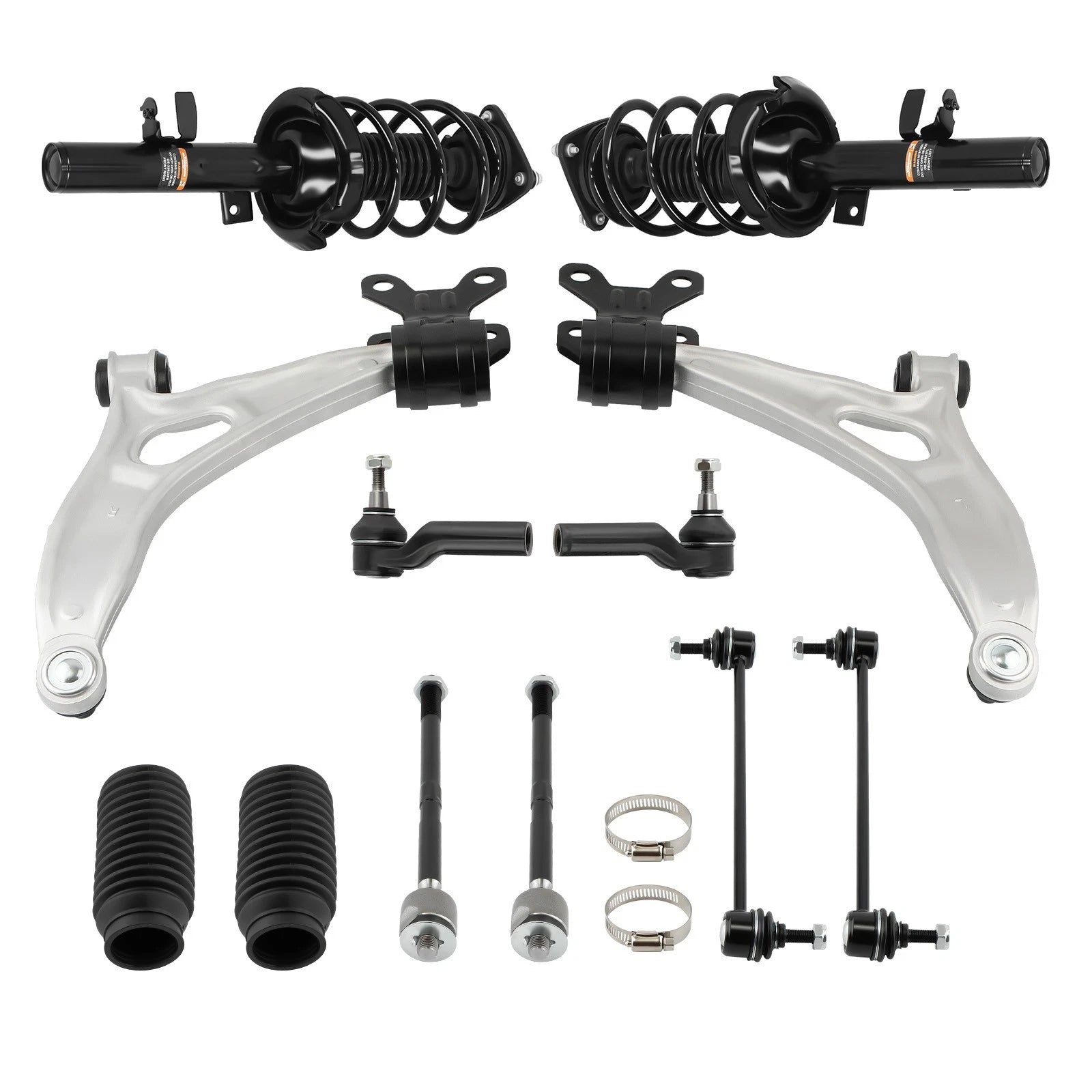 14pcs Front Struts Control Arms Sway Bars for Ford Focus (2012–2013)