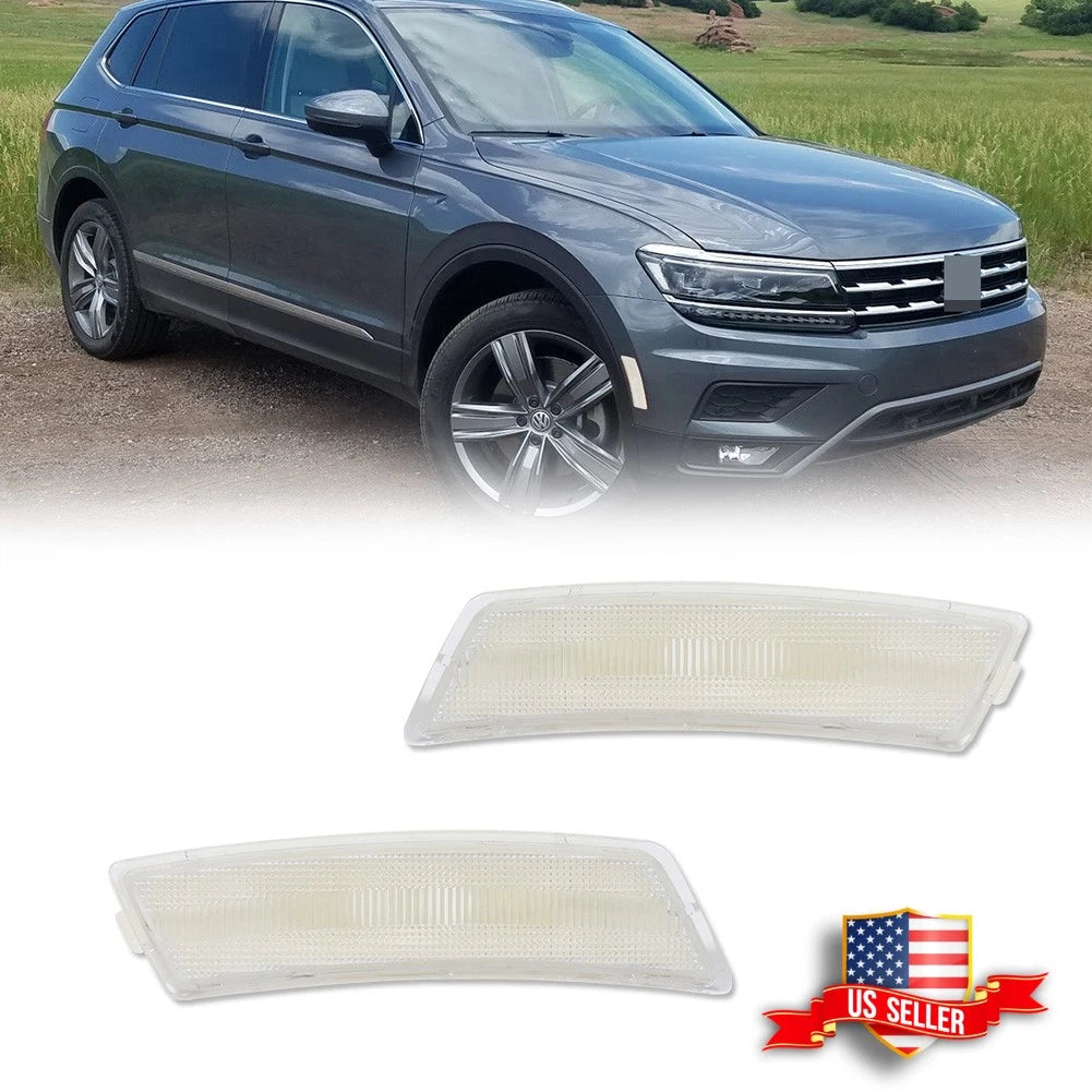 2X Clear Lens Front Side Marker Light Kit for VW Tiguan (2018–2023)