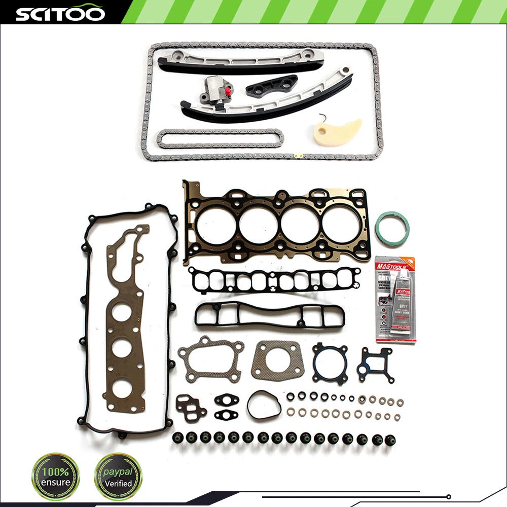 Engine Timing Chain Kit & Head Gasket Set for Mazda 3 6 CX-7 (2007–2013)