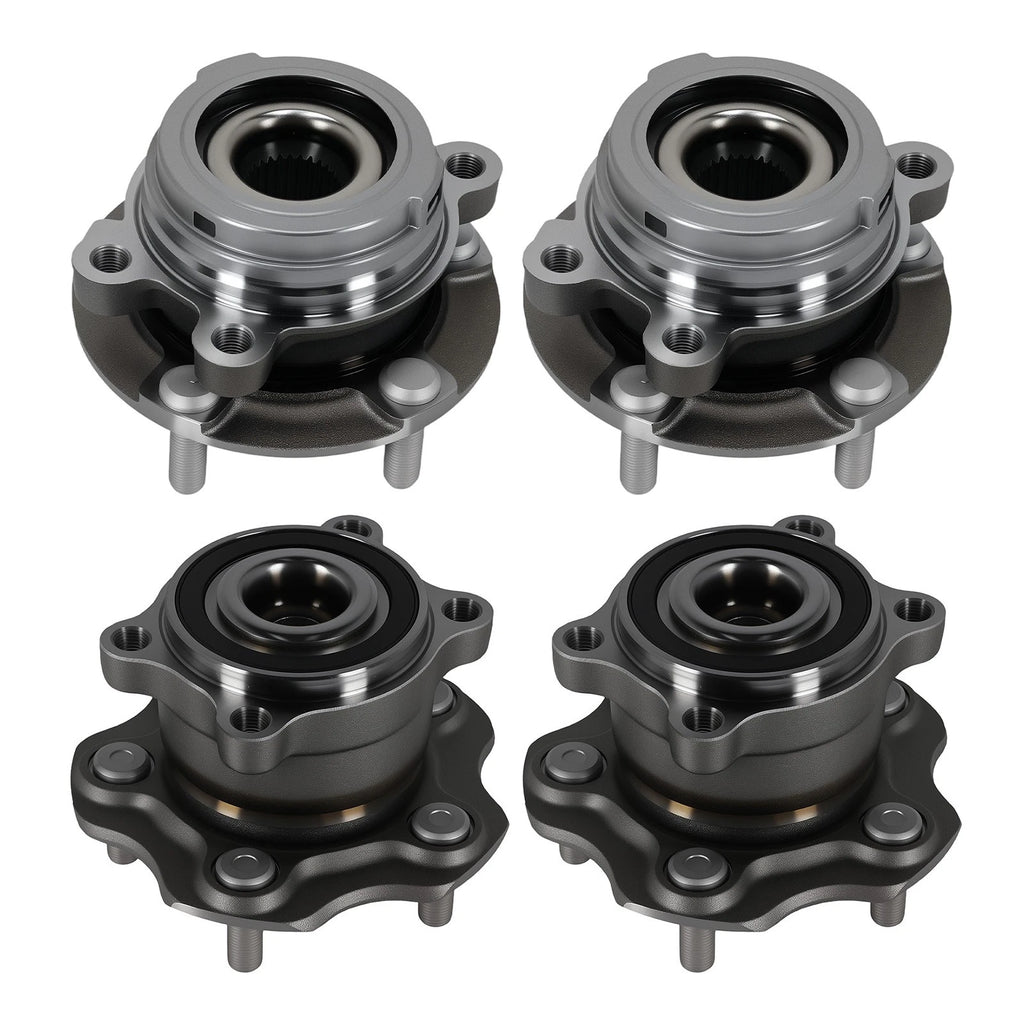 Set of 4 Wheel Hub Assembly for Nissan Altima (2007–2012) 2.5L